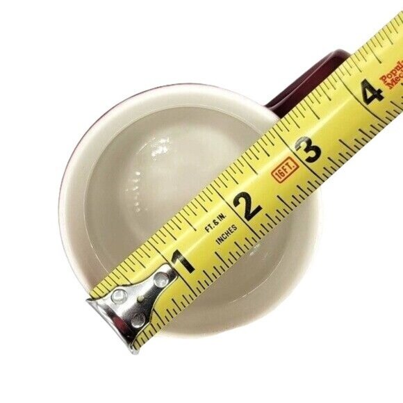 Starbucks Logo Coffee Tea Mug Red White 4" Solid Color Spell Out 2020 Round 10oz - Picture 10 of 10